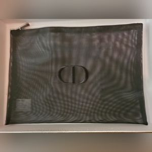 CD Black Sheer Flat Pouch
